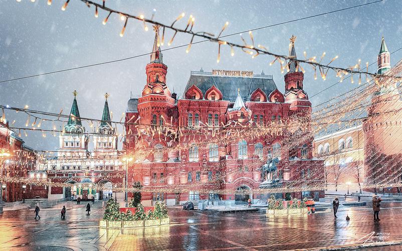 Новогодние впечатления в Москве